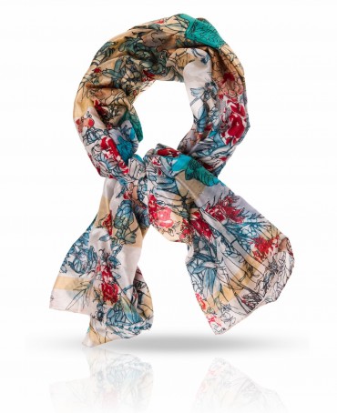 Палантин Женский SN-CRANE/BEIGE.RUST